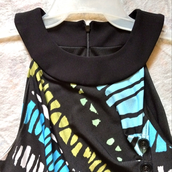 Joseph Ribkoff Lined Print Dress - Picture 5 of 11